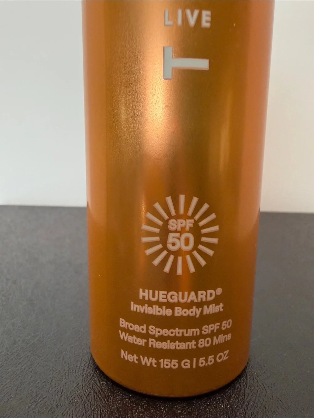 Live tinted Hueguard Invisible Body Mist SPF 50